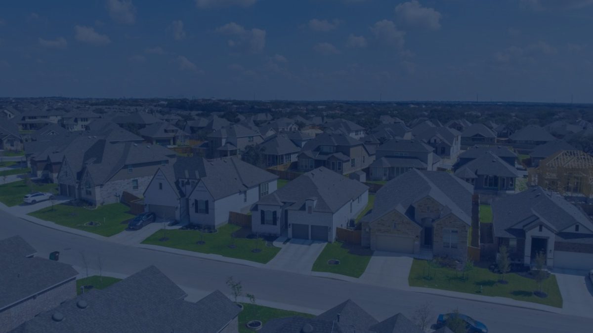 Detached homes in a Central Texas neighbourhood